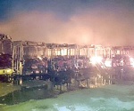Incendian autobuses