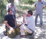 Víctima de intoxicación elemento de bomberos