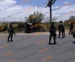 Vuelca blindada del Ejército