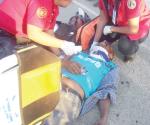 Derriban a motociclista