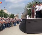 Claman por justicia social; desfilan 2 mil obreros por el Día del Trabajo