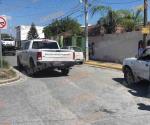 Choque múltiple; una patrulla involucrada en el accidente vial