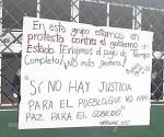 Exigen maestros pago justo por sus servicios