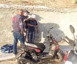 Resulta motociclista lesionado en el vado