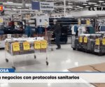 Siguen negocios con protocolos sanitarios