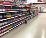Siguen protocolos sanitarios en supermercados