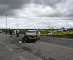 Fallece conductor en triple choque