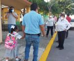 Primer regreso a clases presenciales se da en kínder público en el sur
