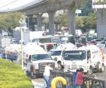 Piperos bloquean avenidas en la CDMX