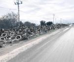 Inundan de llantas a la zona periferia