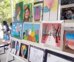 Realizan alumnos exposición de artes