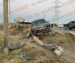 Conductor lesionado en accidente vial