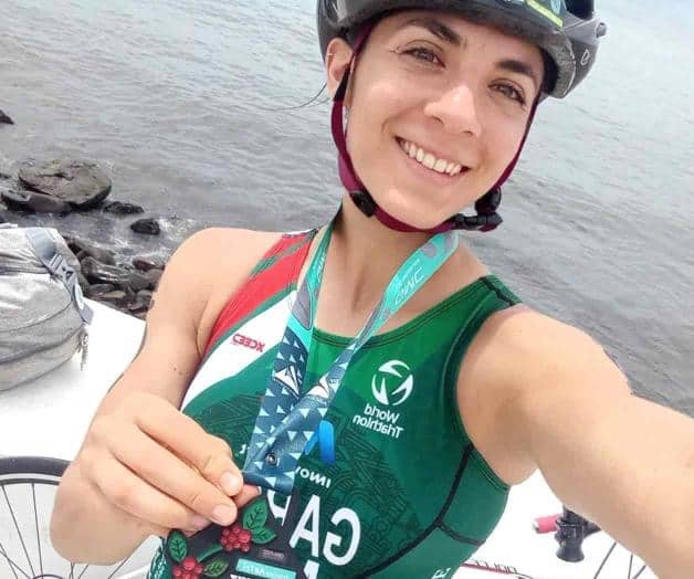 Finaliza Sofía en quinto lugar en el Triatlón Astri