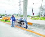 Cae en zanja de desagüe