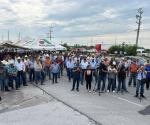 Productores agrícolas protestan en carretera Río Bravo-Reynosa