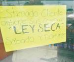 Comercios convocan  anticiparse a Ley Seca