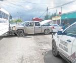 Fuerte choque en Infonavit Las Flores