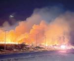 Alarma por gigantesco incendio de un pastizal
