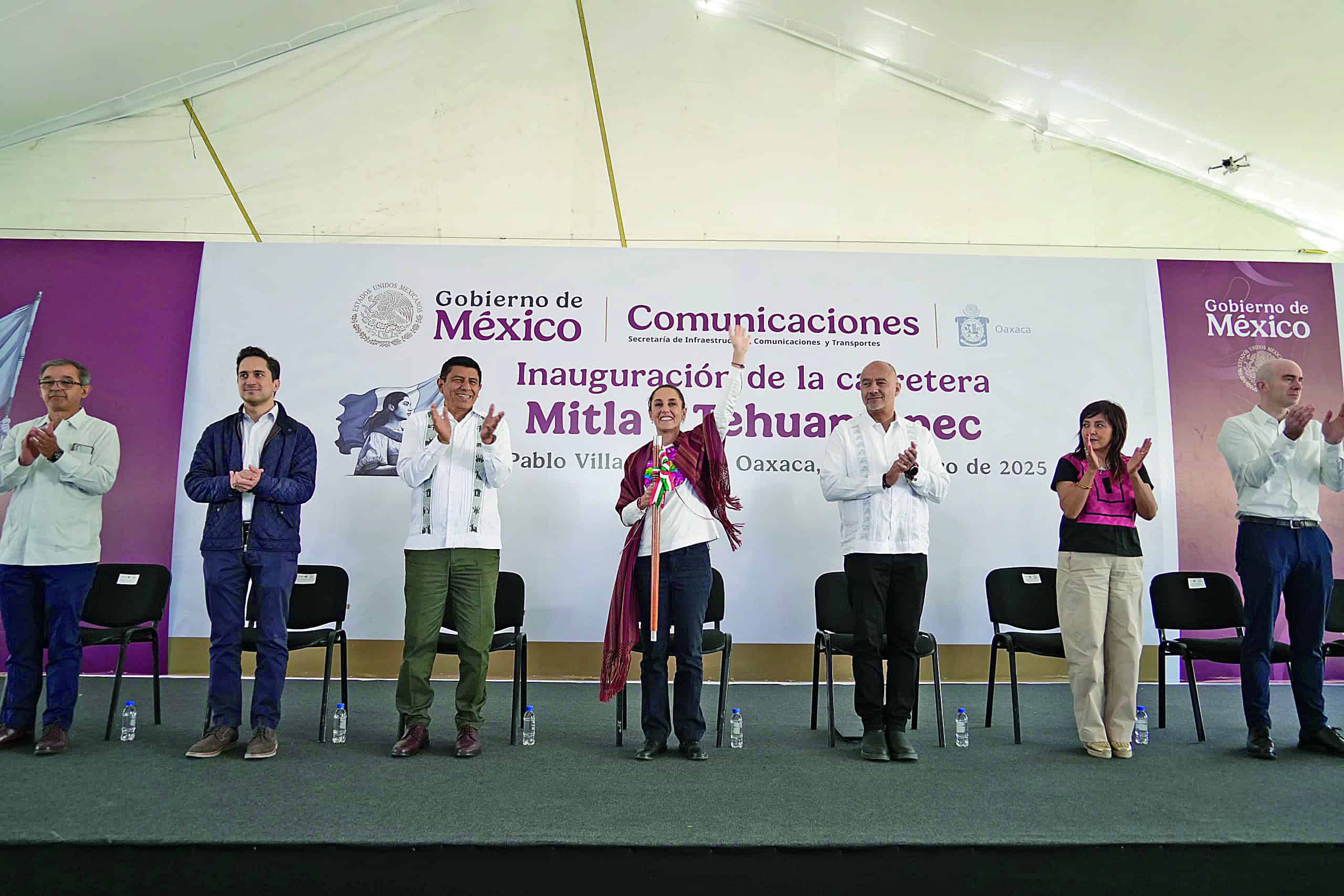 Inauguran carretera Mitla-Tehuantepec