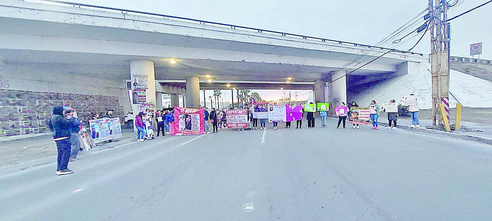 ¡Manifestación y bloqueo!