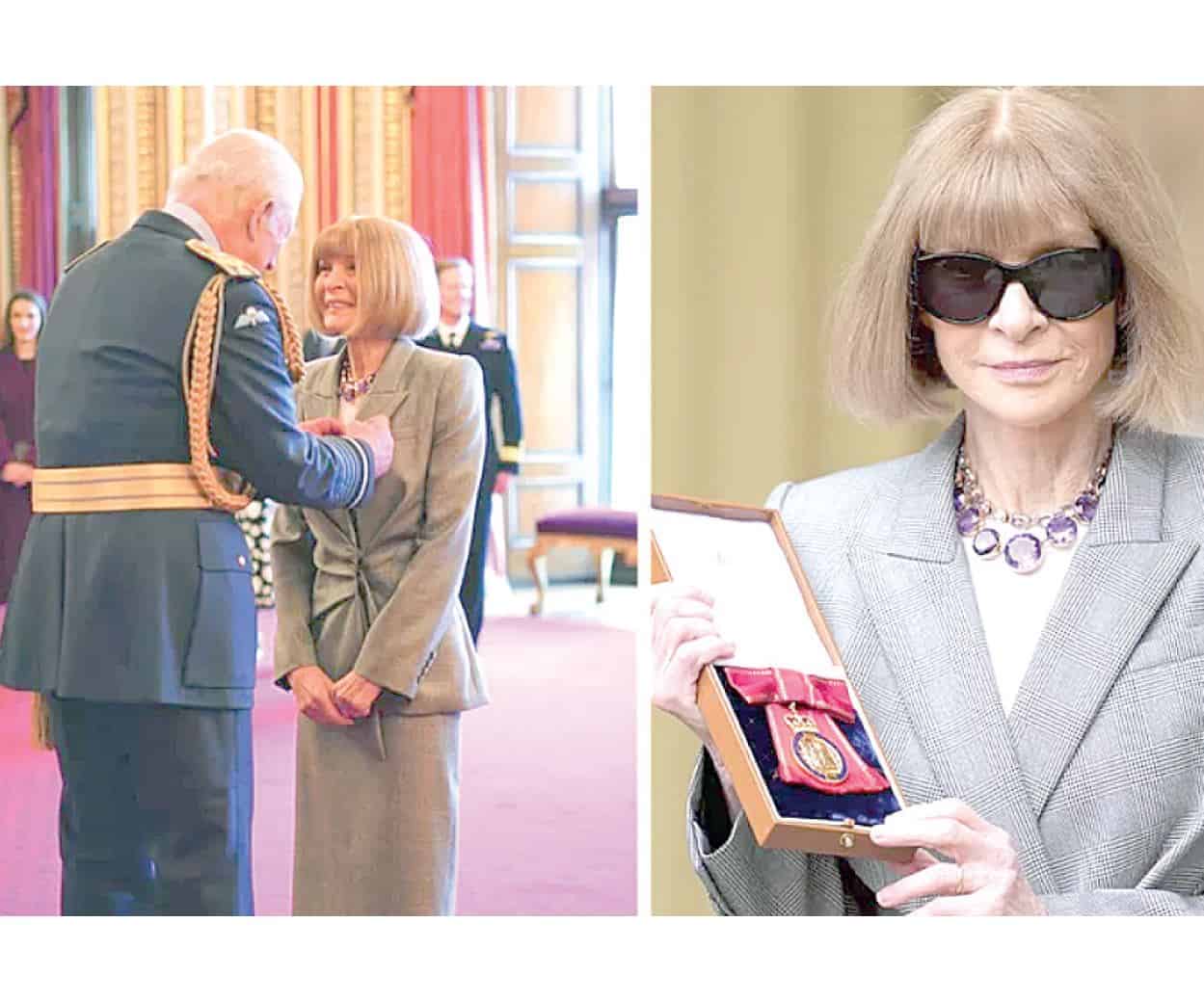 Anna Wintour recibe condecoración de Carlos III