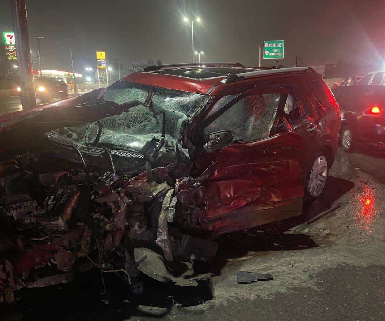 Encontronazo en carretera Río Bravo-Reynosa