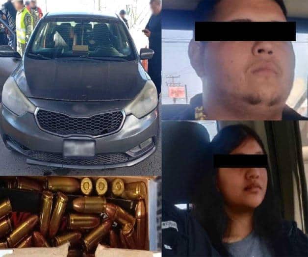 Detienen a 2 estadounidenses en Díaz Ordaz con cartuchos y auto robado