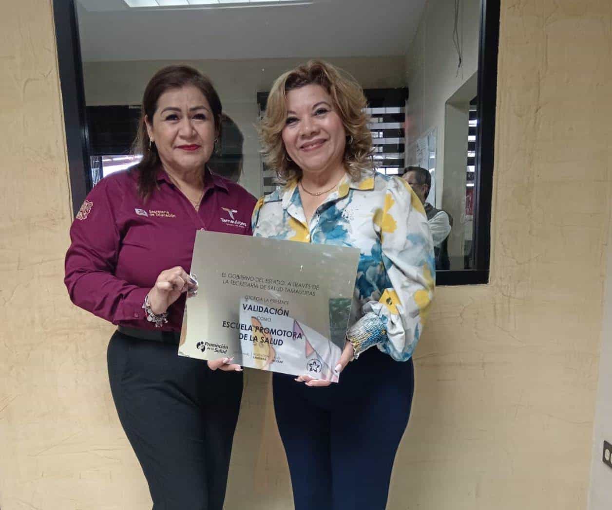 Certifican a primaria como Escuela Promotora de Salud