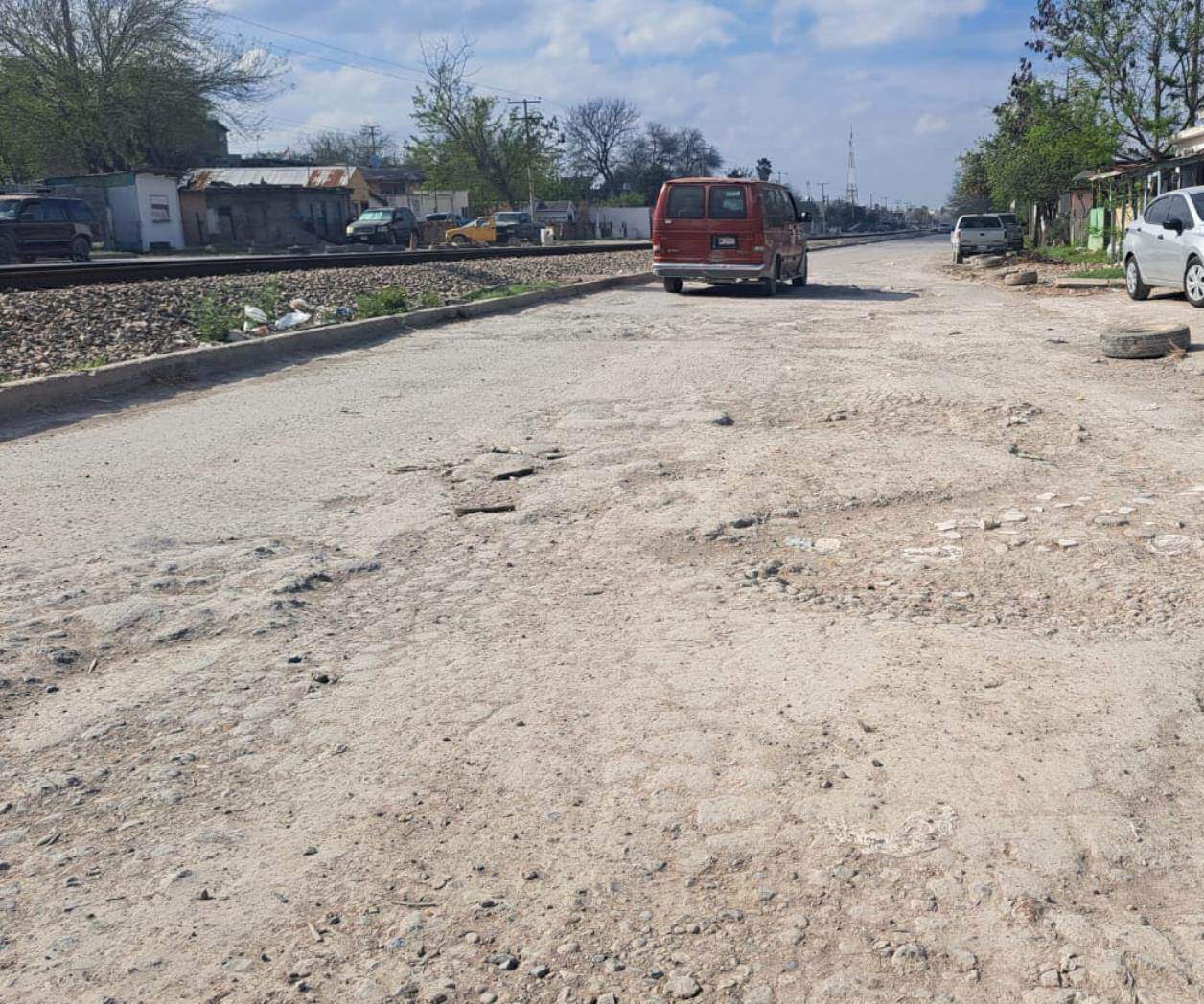 Demandan obras de repavimentación en Col. Ferrocarril 1