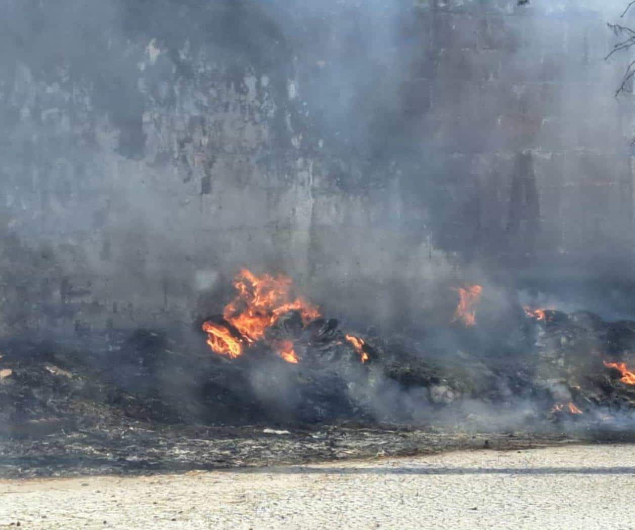 Causa temor en familias el incendio de pastizales