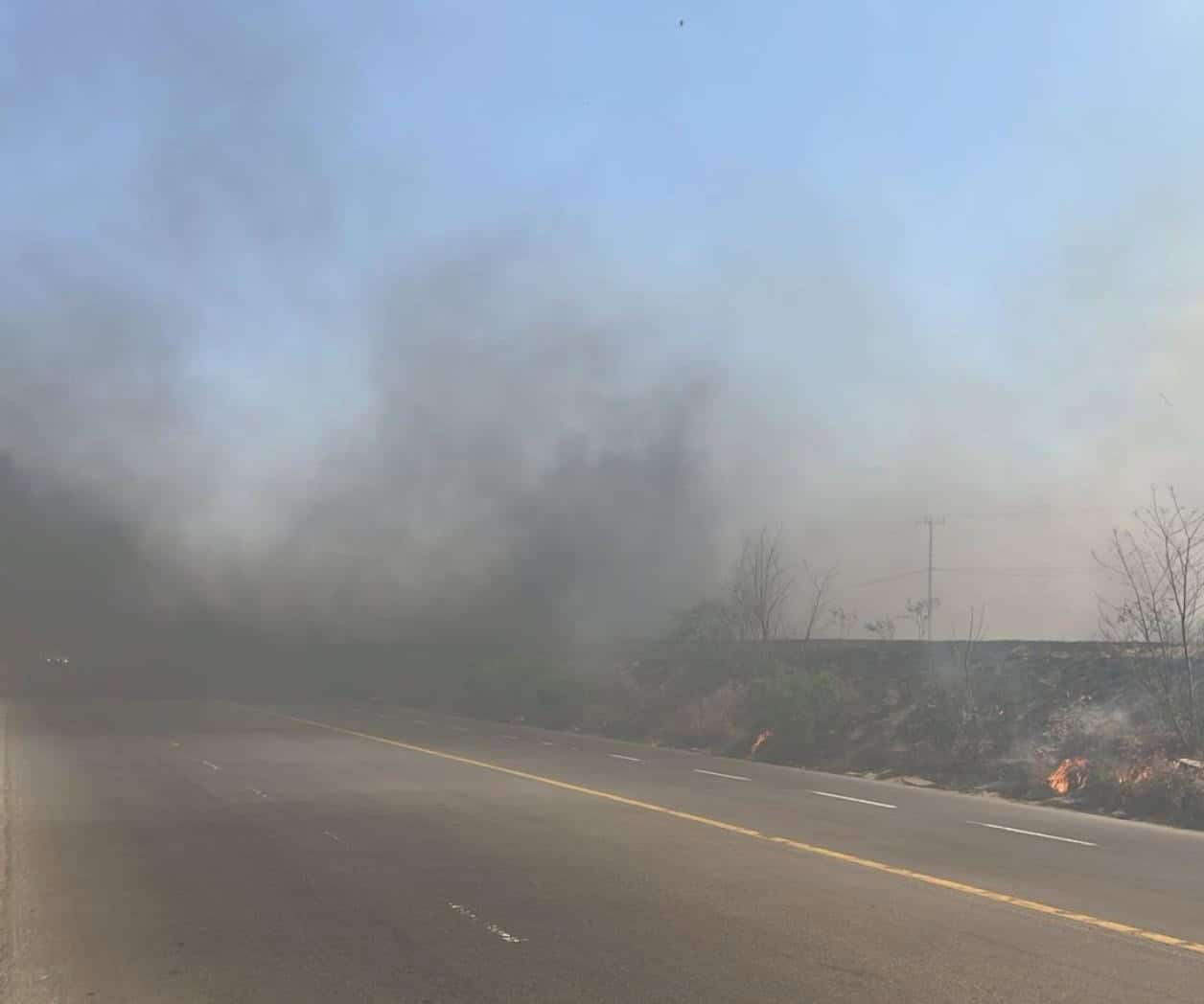 Arde otro pastizal por el Viaducto