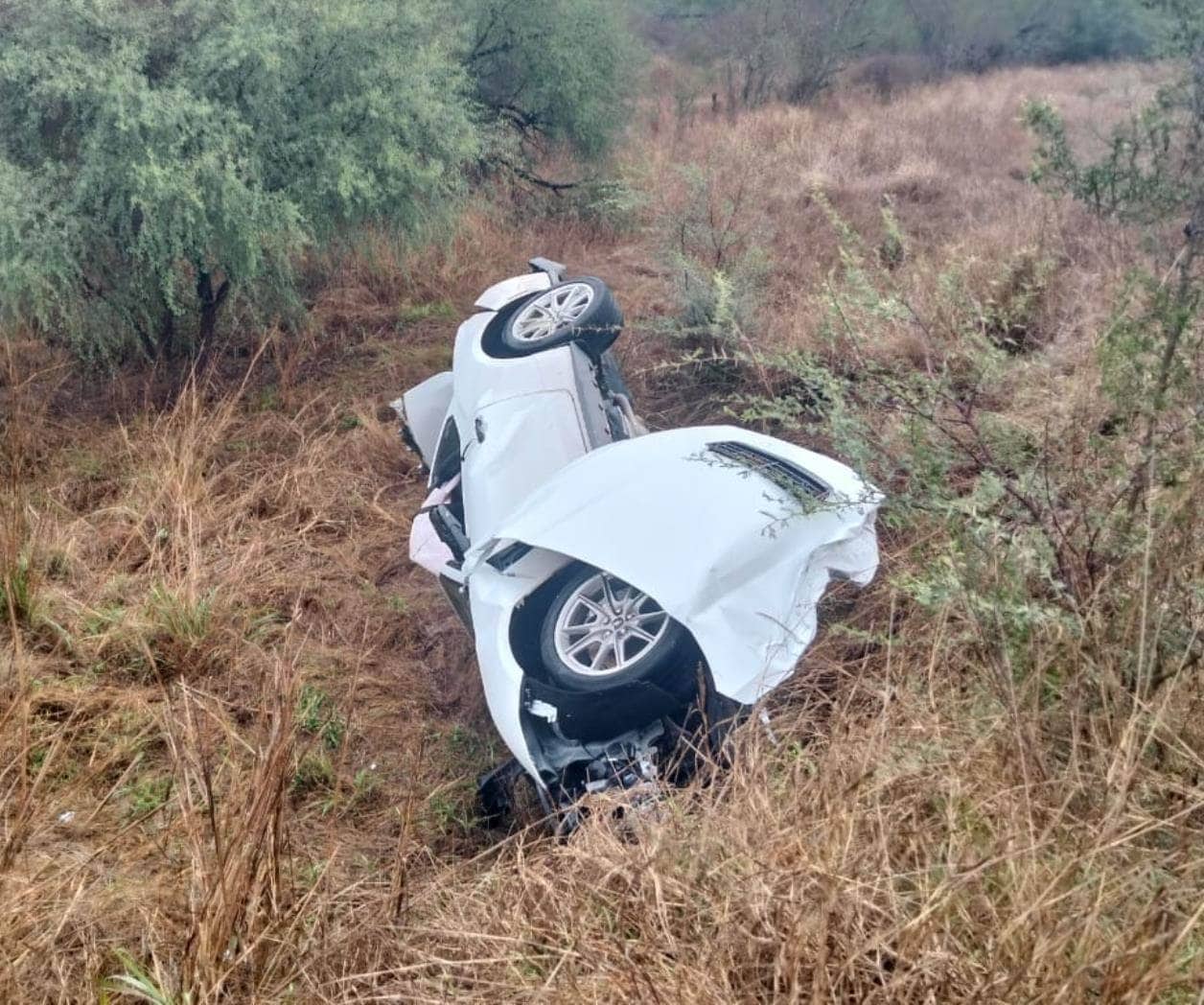 Matamorense, herido en accidente carretero