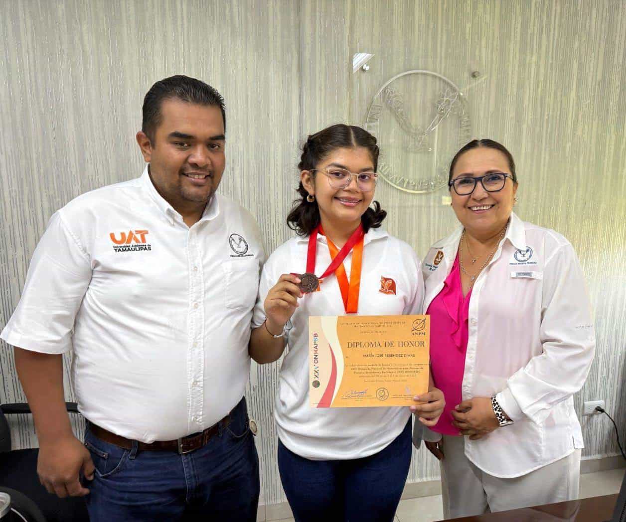 Alumna de UAT destaca en Olimpiada Nacional