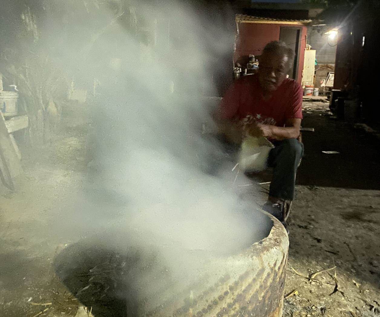 Humo blanco por plaga de moscos