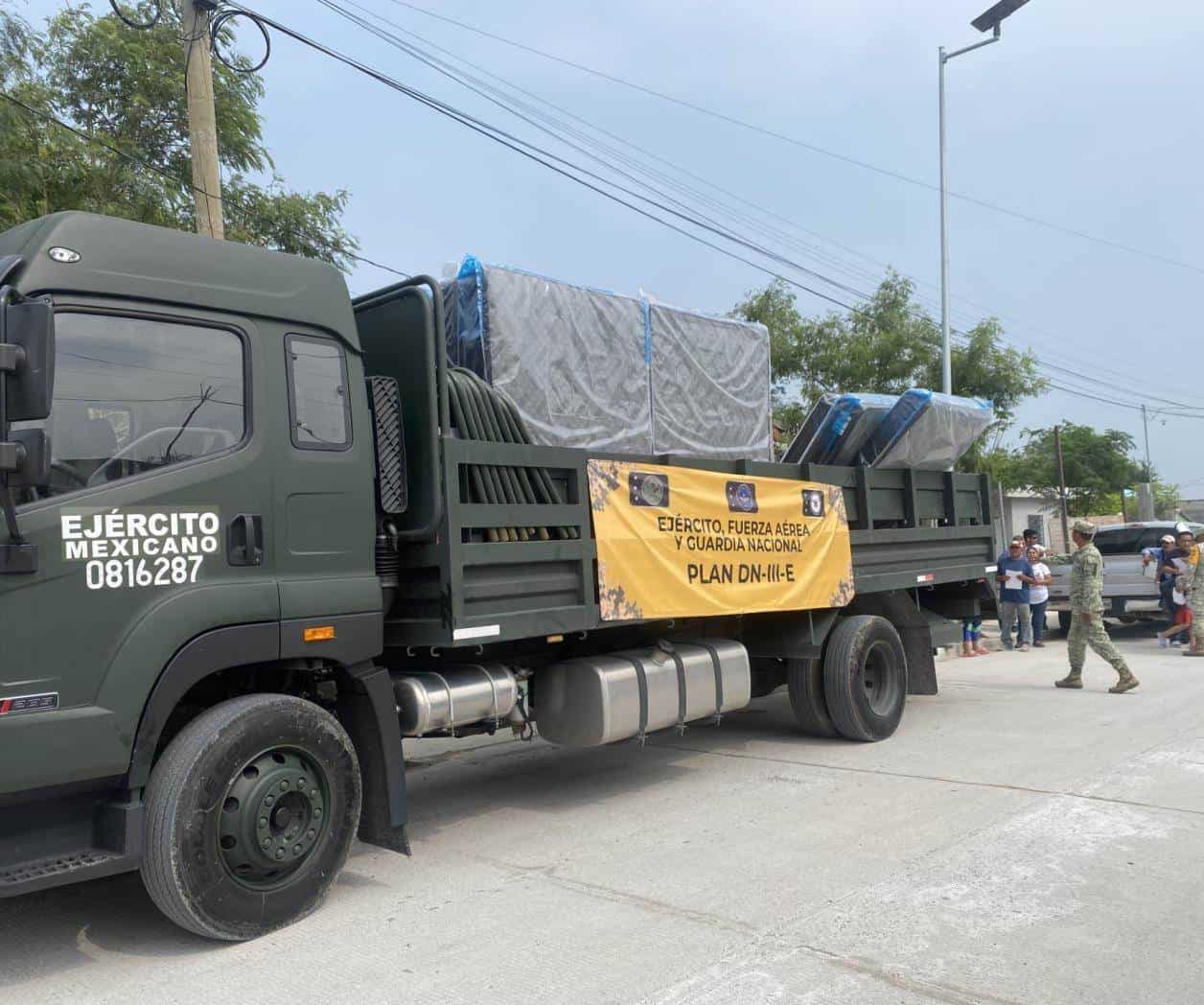 Inicia entrega de apoyo para los damnificados