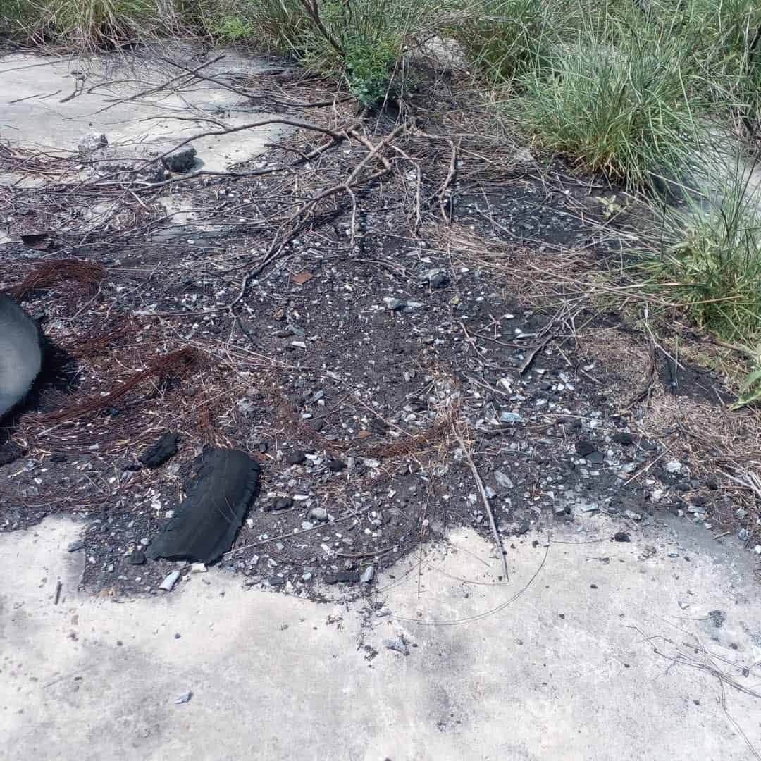 Hallan restos humanos carbonizados en Río Bravo