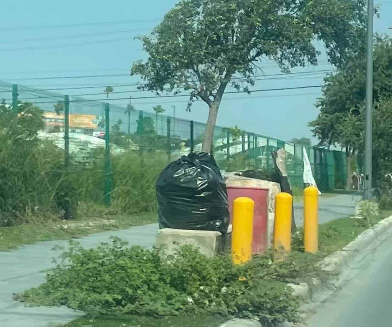 Convierten Parque Lineal en depósito de desechos