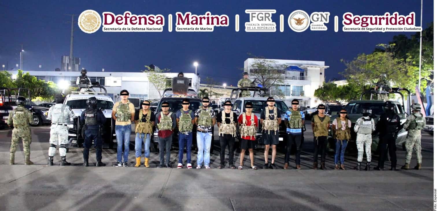 Detienen a 12 de CJNG en Tabasco
