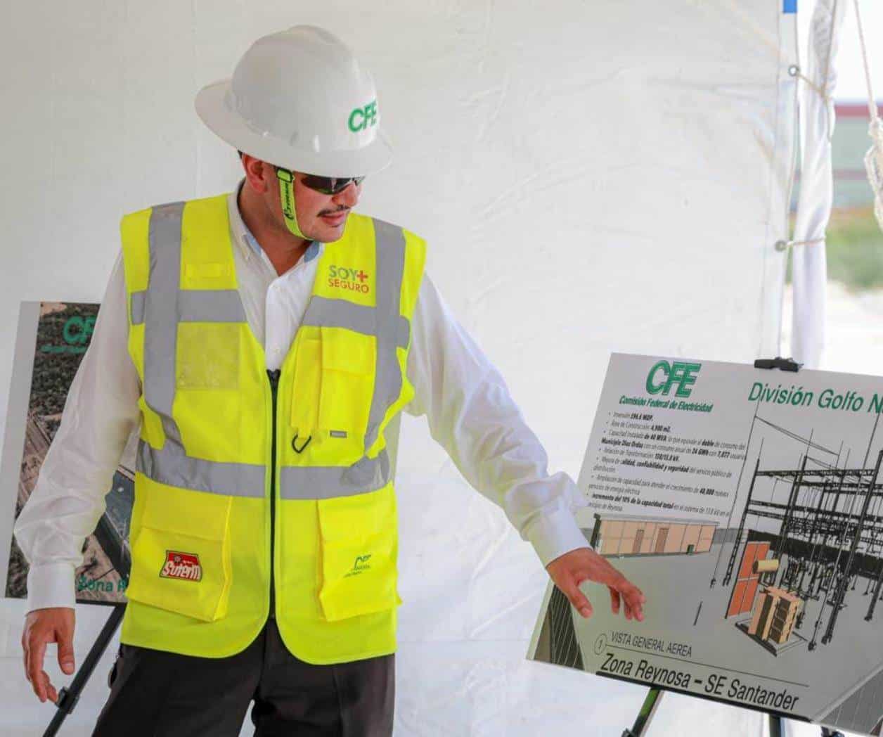 Construye el Estado subestación eléctrica