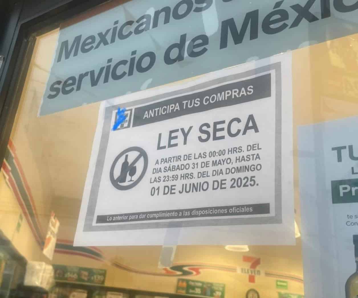 Prohibida la venta de alcohol