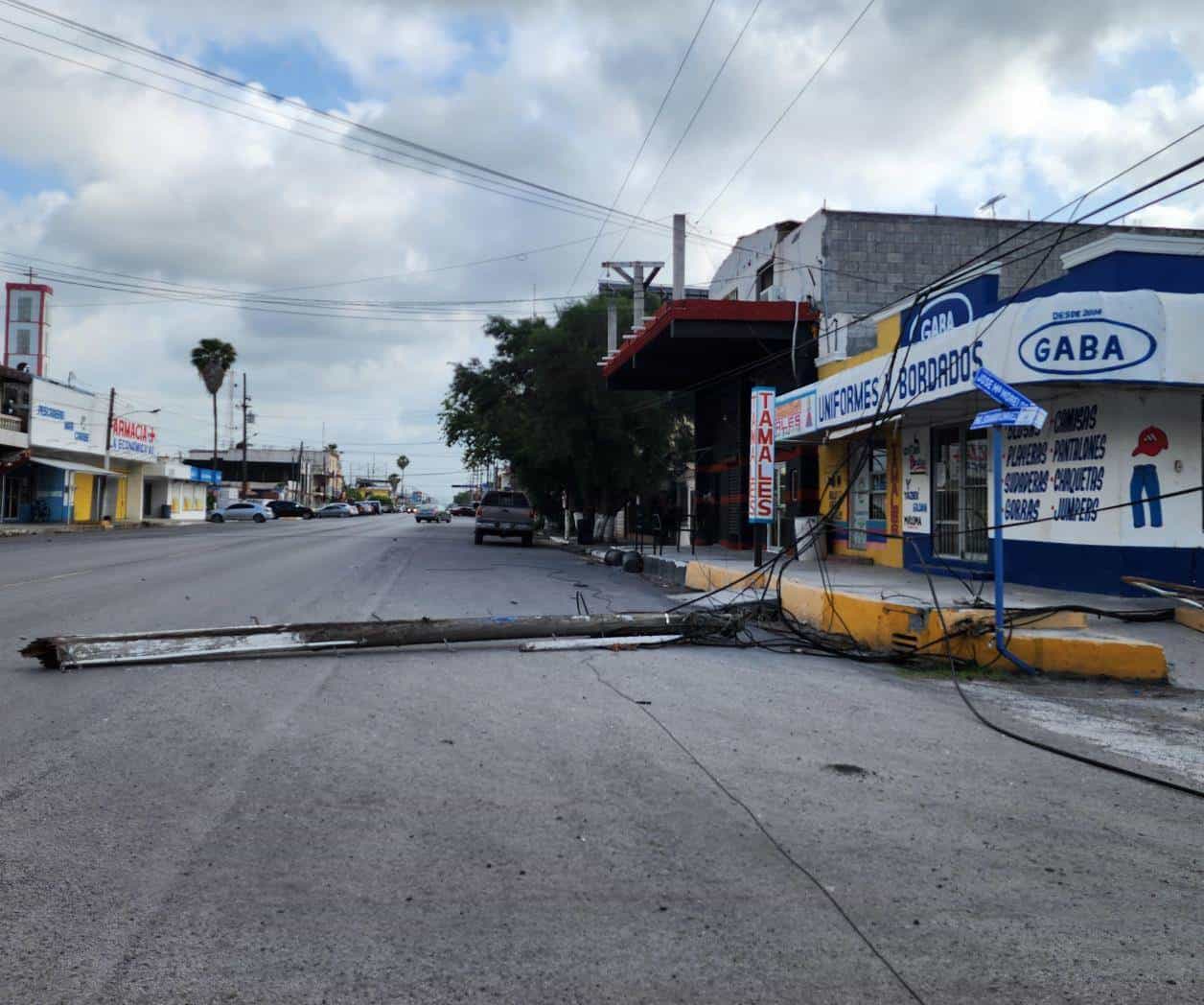 Madrugada de destrozos