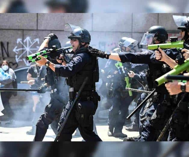 Declaran toque de queda en centro de Los Ángeles