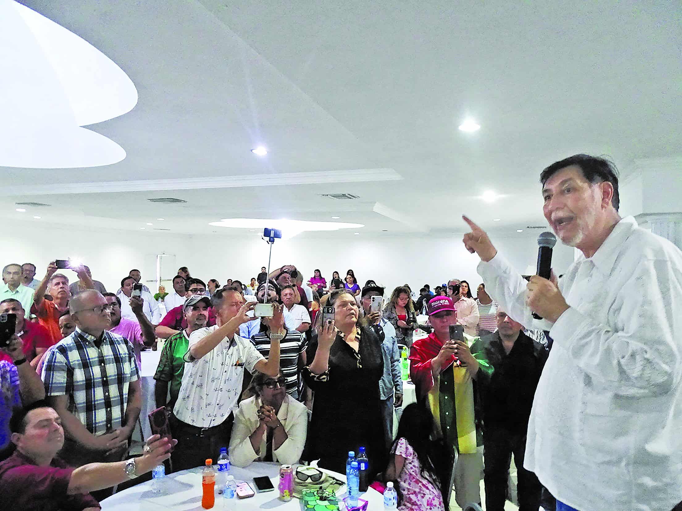 Llega Noroña a Río Bravo