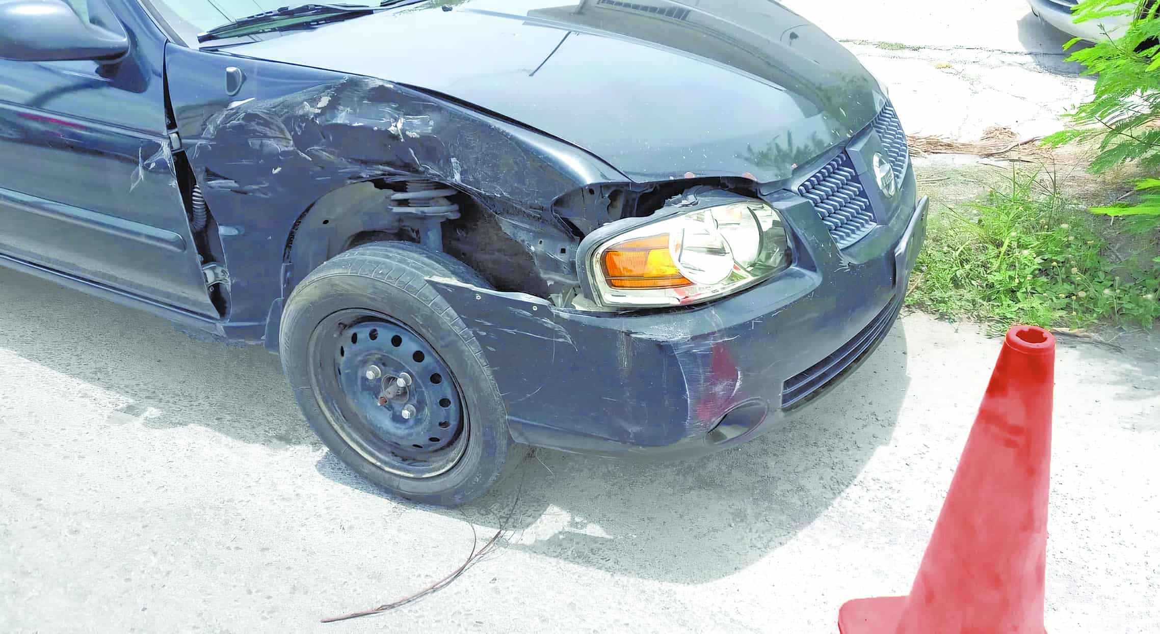 Fuerte choque en carretera 82