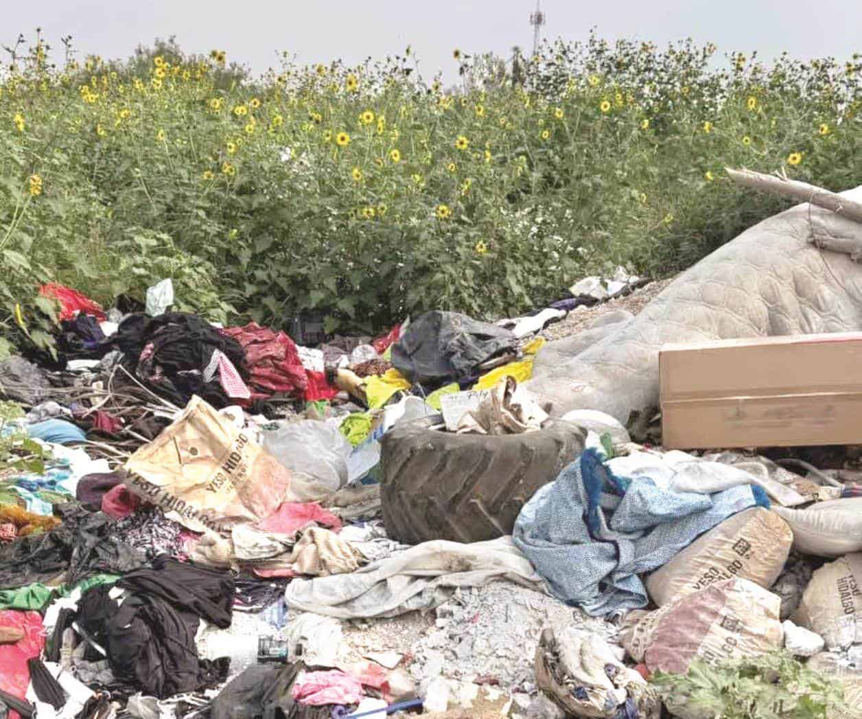 Habilitan en Las Ceibas terreno como basurero