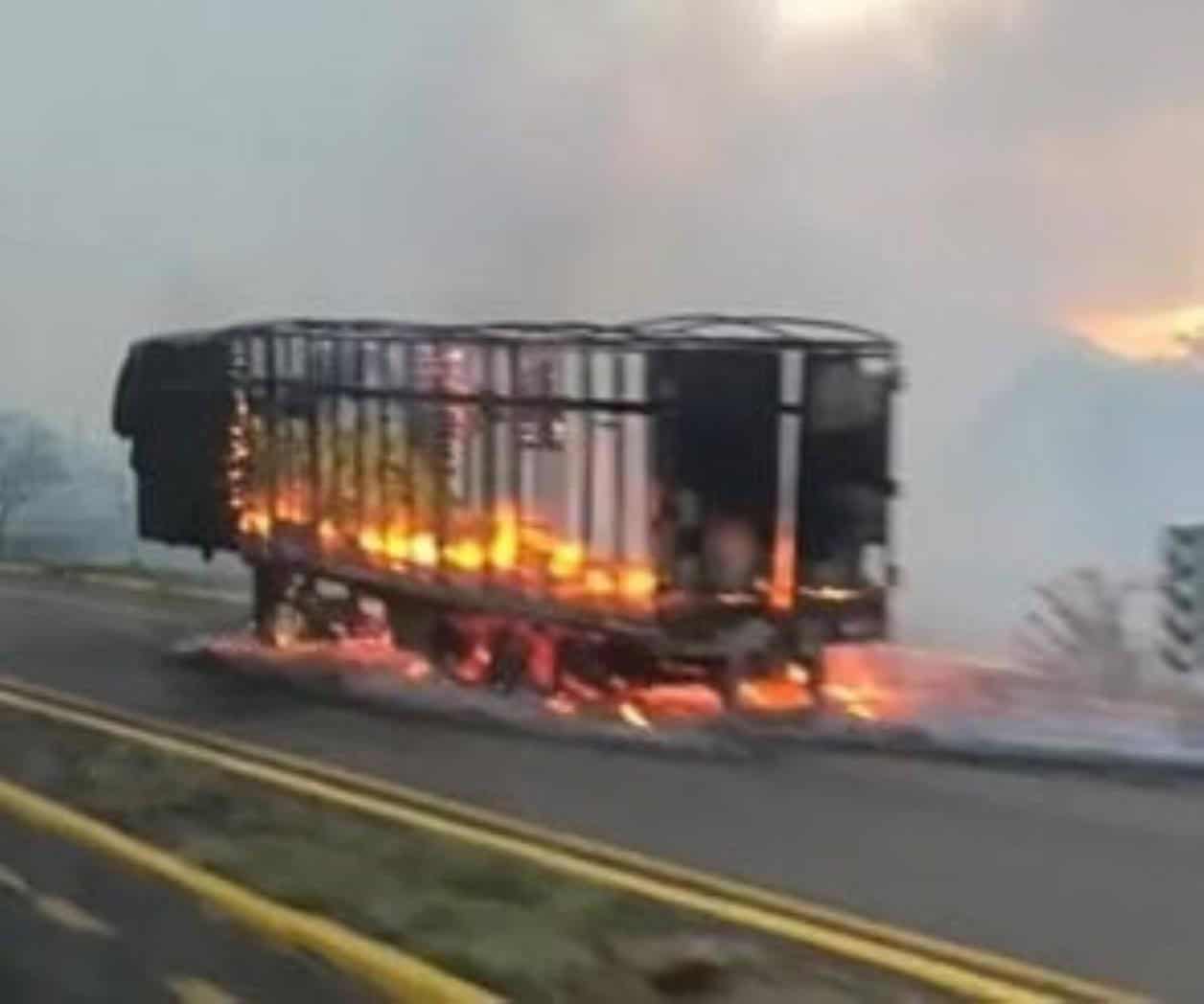 Balaceras y quemas de vehículos en Sinaloa
