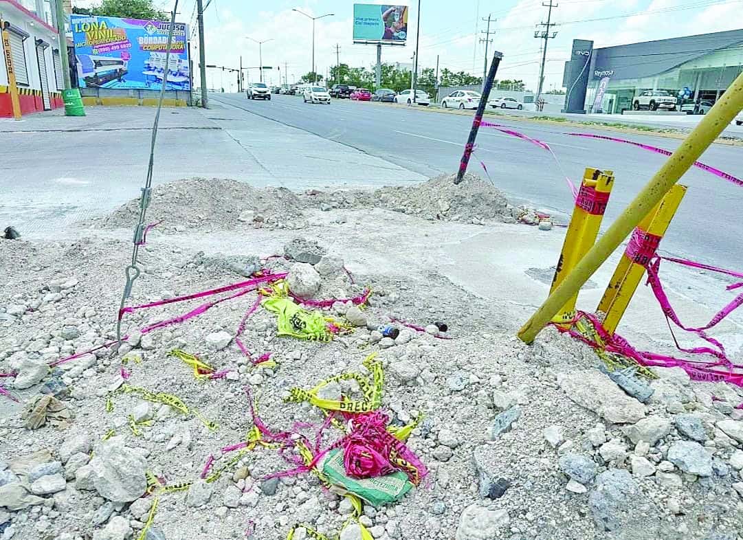 Olvidan tapar zanjas en Jarachina Norte