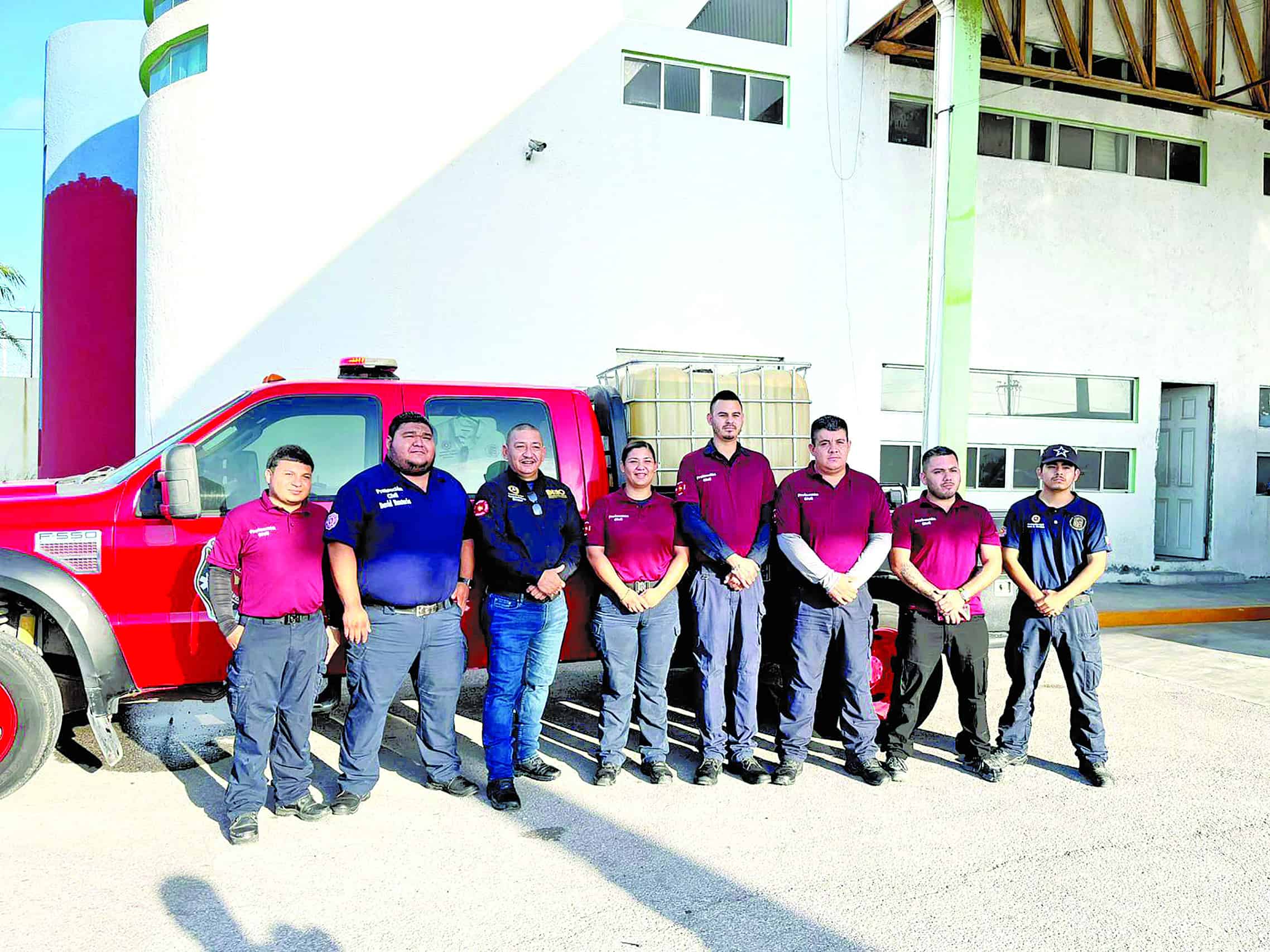 Participan bomberos en simulacro binacional
