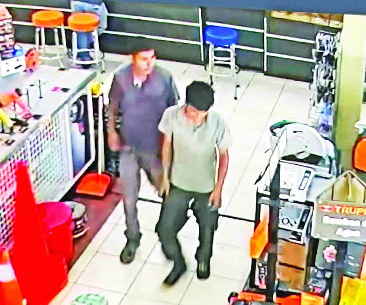Captan en video a dos ladrones en negocios