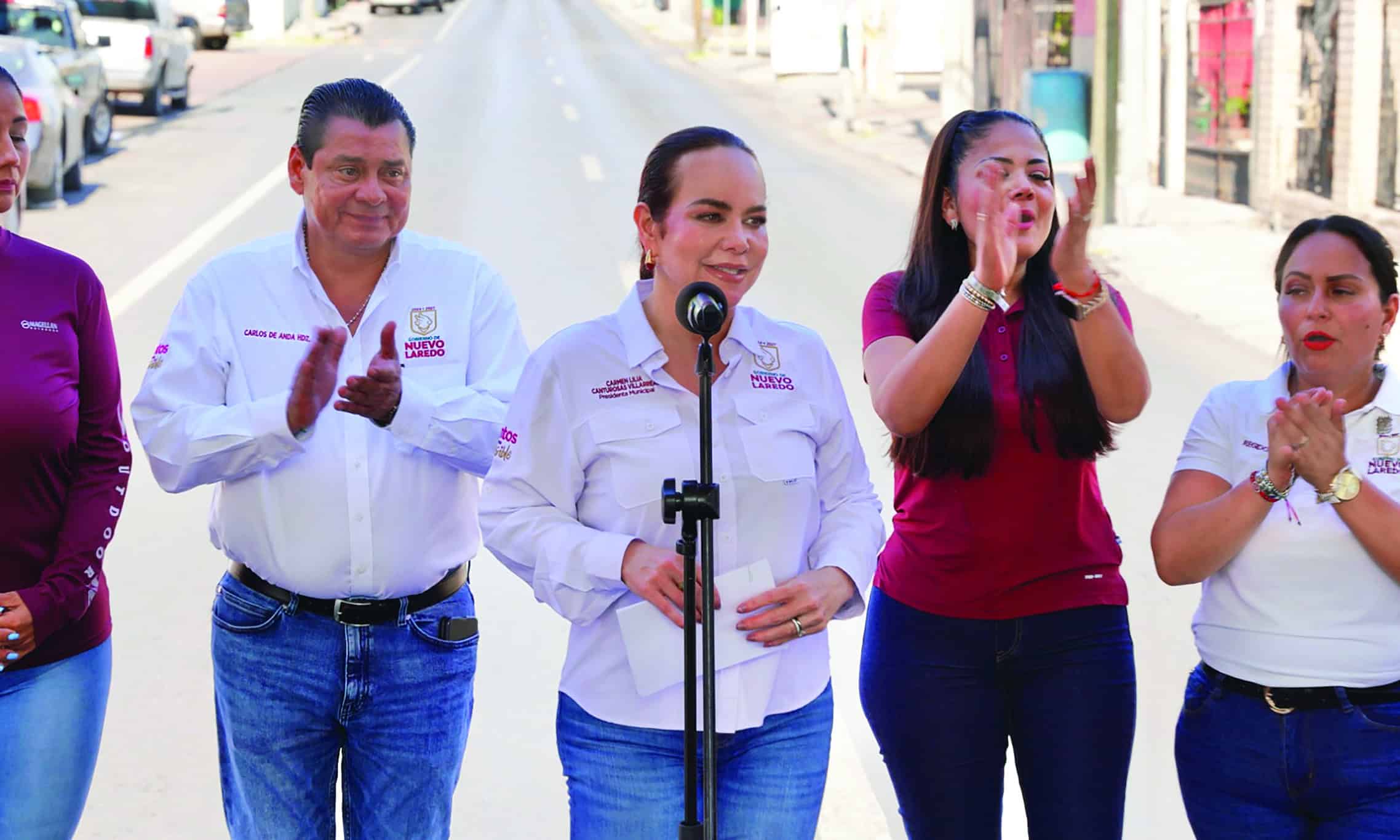 Entregan más pavimentaciones en Nuevo Laredo